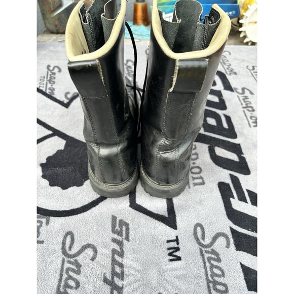 Vintage Combat Military Echt Leder Boots Size 8